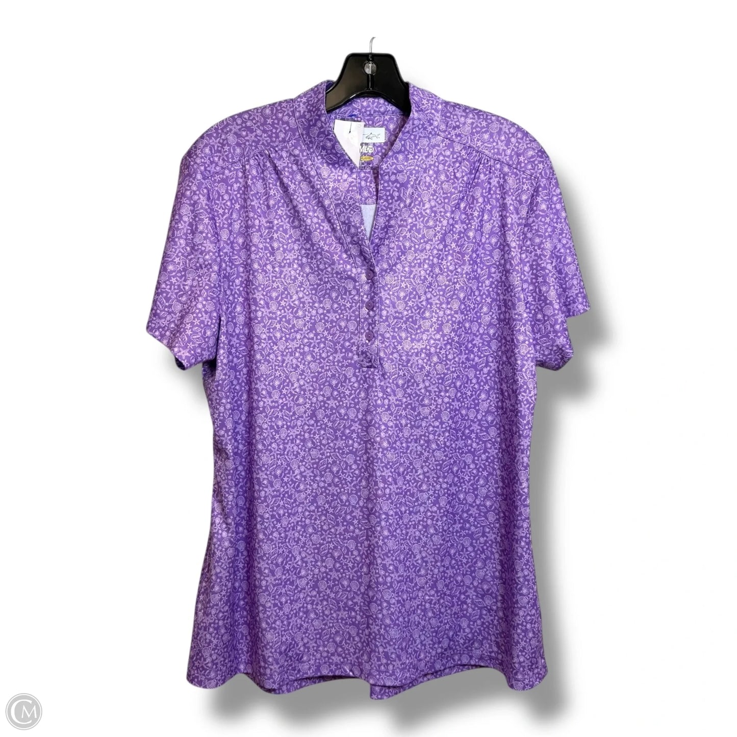 Top Short Sleeve By Clothes Mentor In Purple, Size: Xl