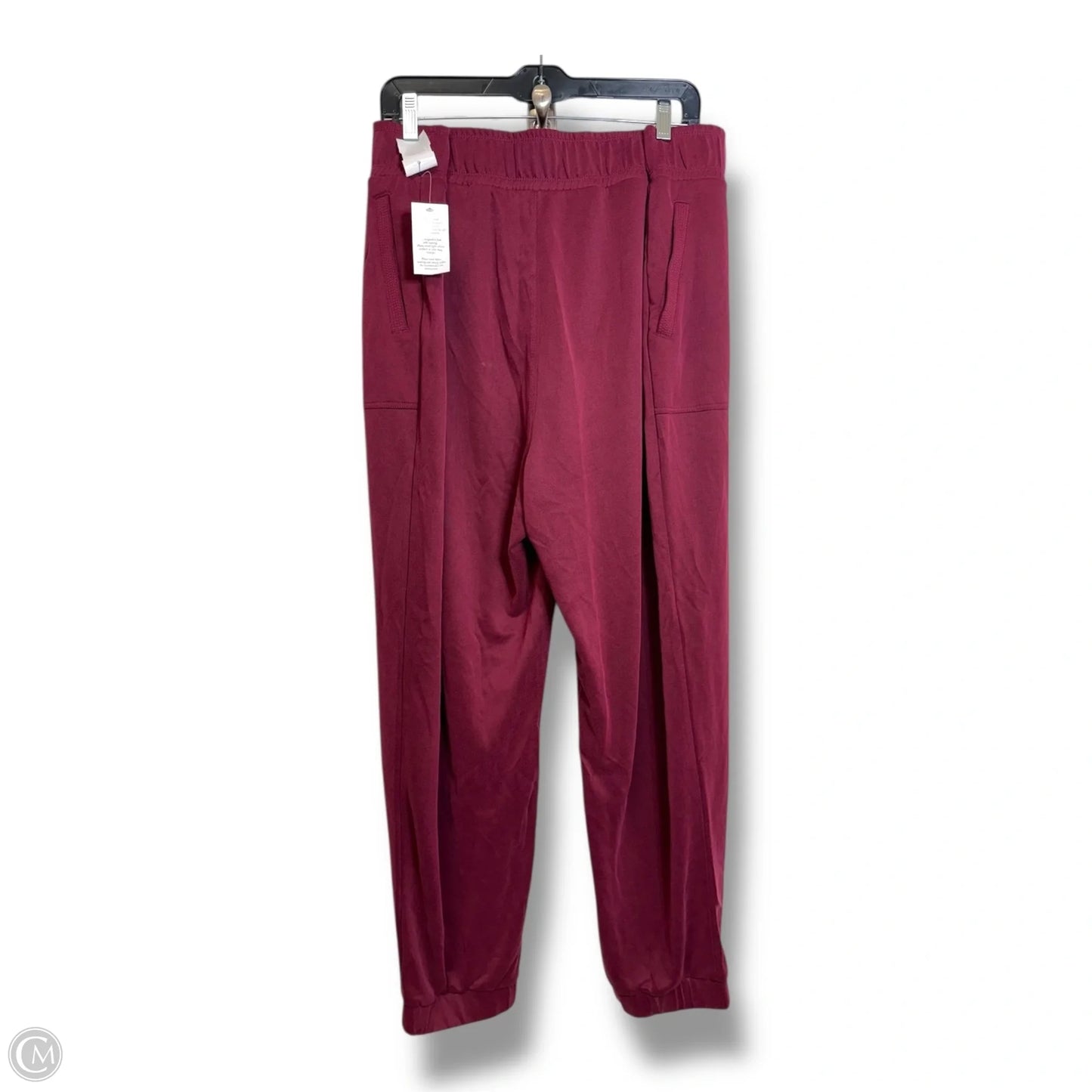 Athletic Pants By Susan Graver In Maroon, Size: 2x