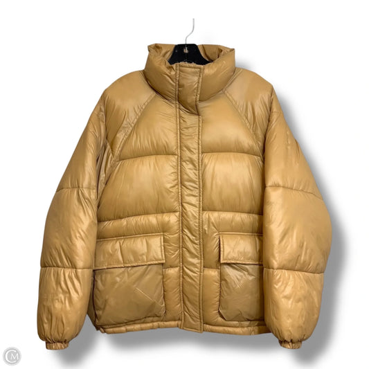 Coat Puffer & Quilted By Abercrombie And Fitch In Tan, Size: M