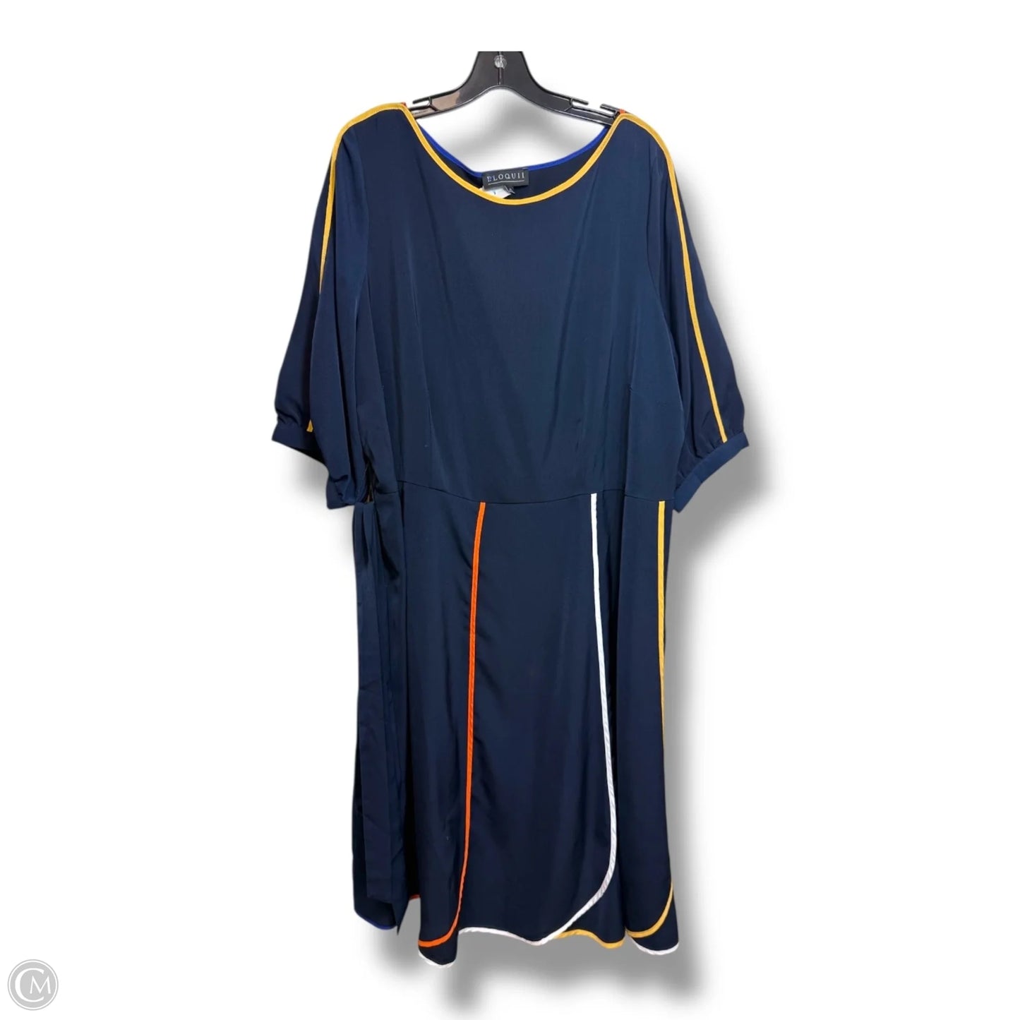 Dress Casual Midi By Eloquii In Navy, Size: 20