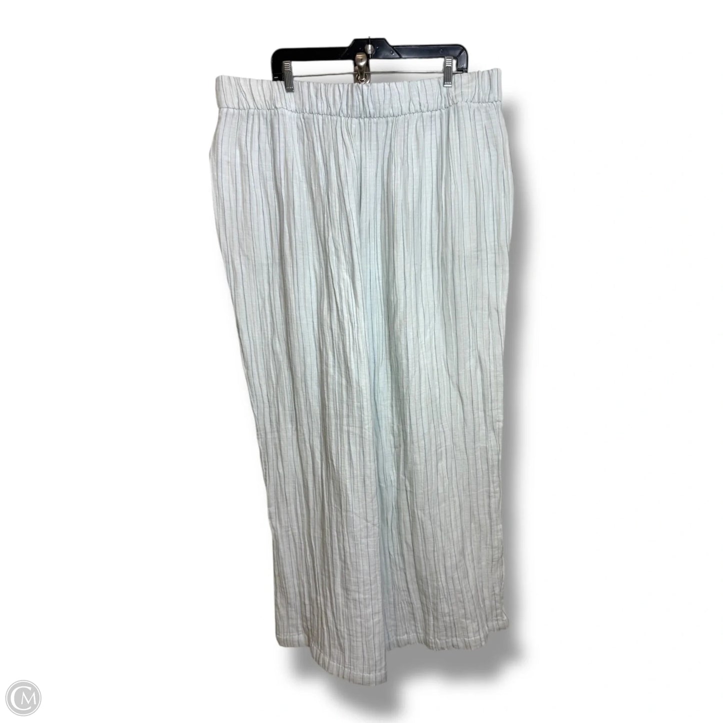 Pants Linen By Wonderly In Striped Pattern, Size: 3x