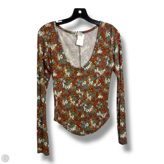 Top Long Sleeve By Free People In Multi-colored, Size: Xs