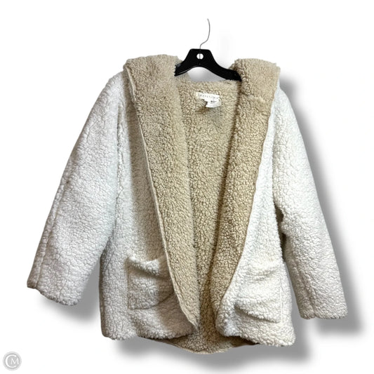 Jacket Faux Fur & Sherpa By Love Stitch In White, Size: S