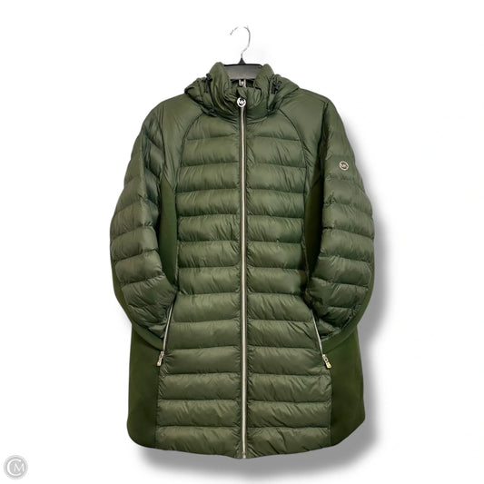 Coat Designer By Michael Kors In Green, Size: 1x