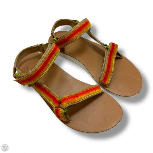 Sandals Flats By Teva In Orange, Size: 10