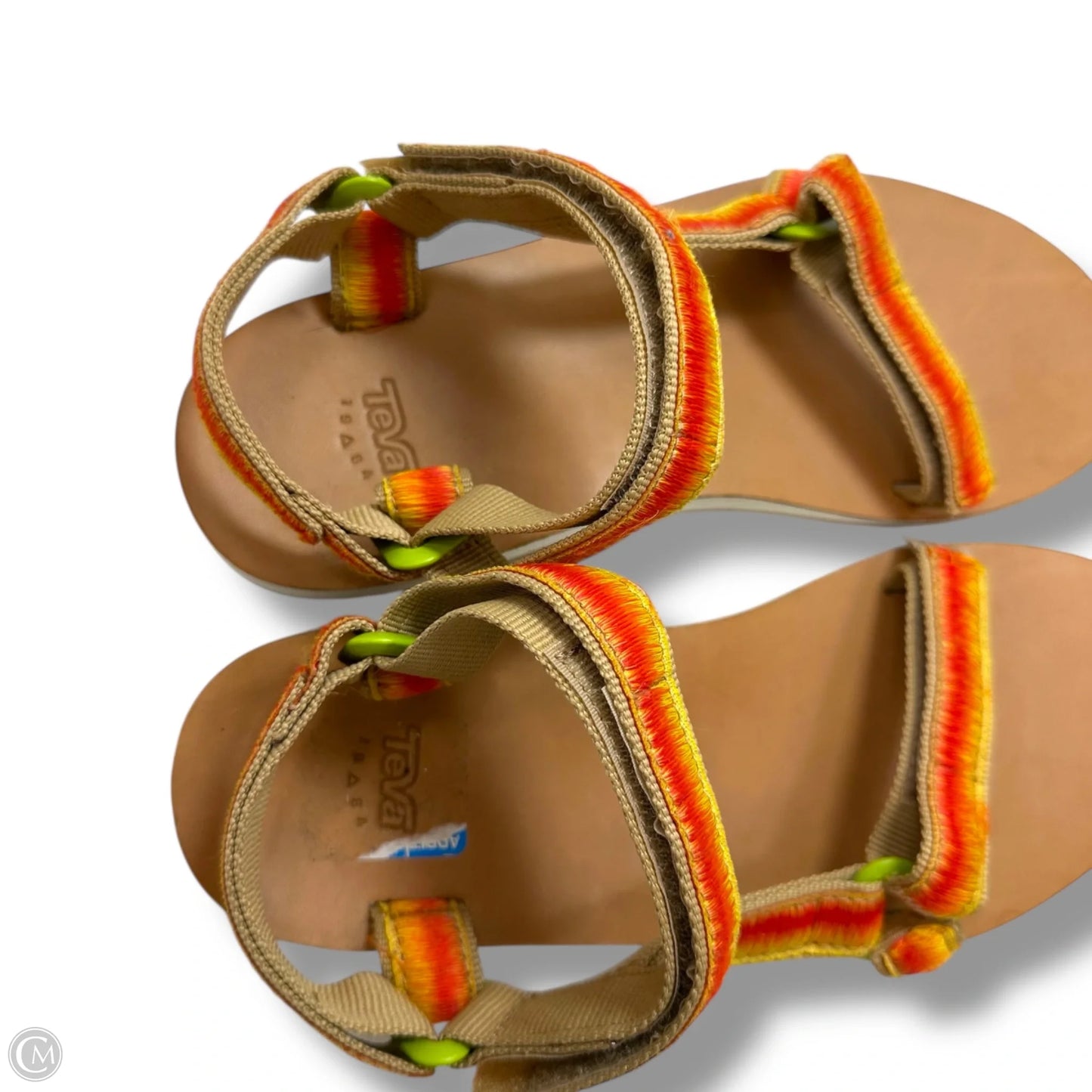 Sandals Flats By Teva In Orange, Size: 10
