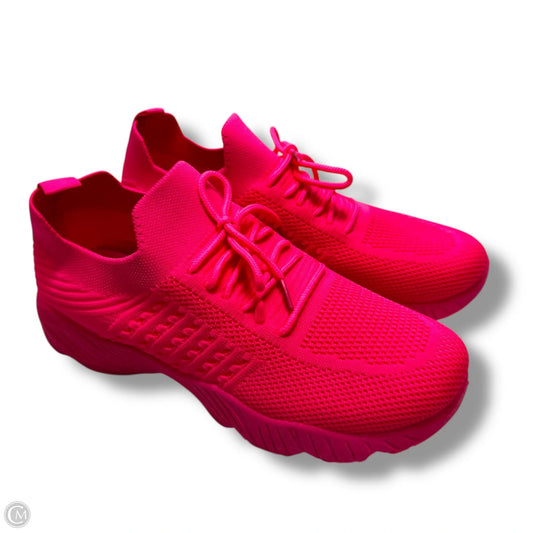 Shoes Sneakers By Wild Diva In Neon Pink, Size: 9