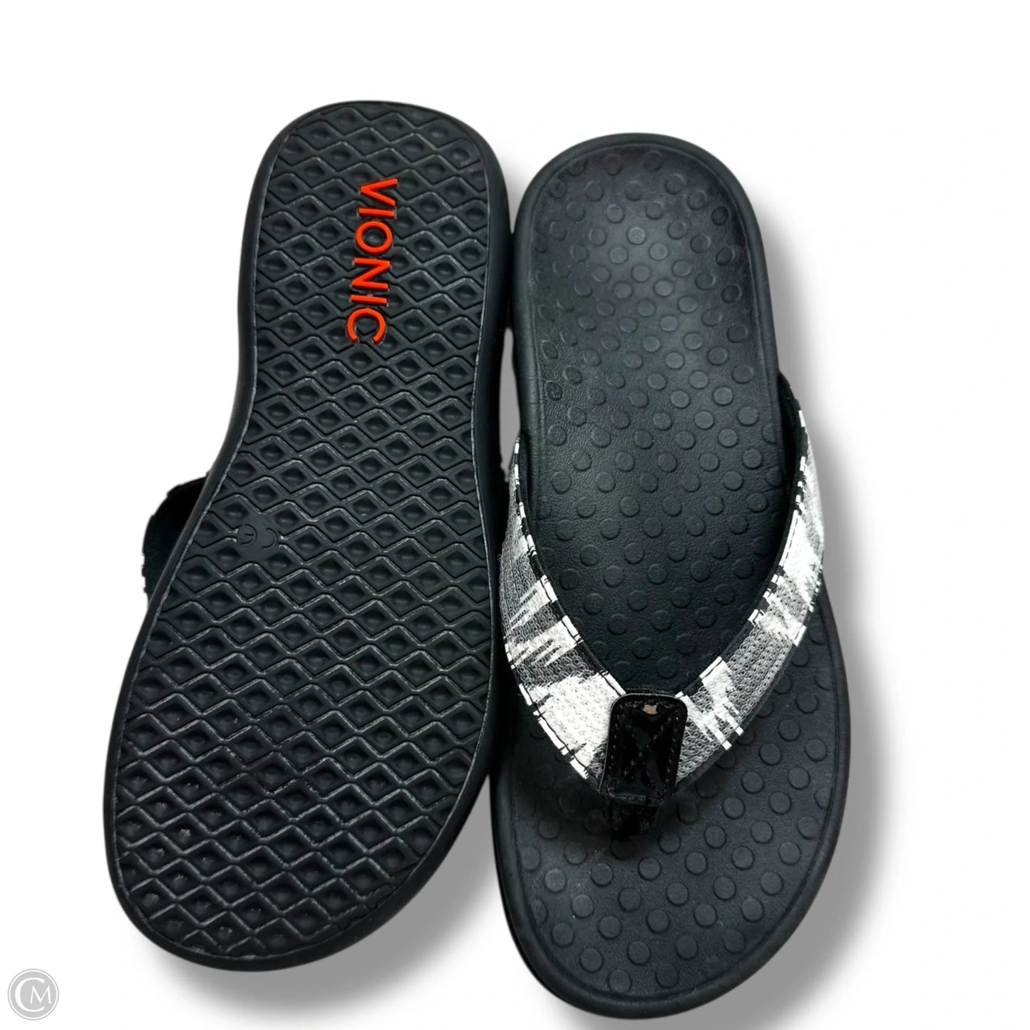 Sandals Flip Flops By Vionic In Black, Size: 6