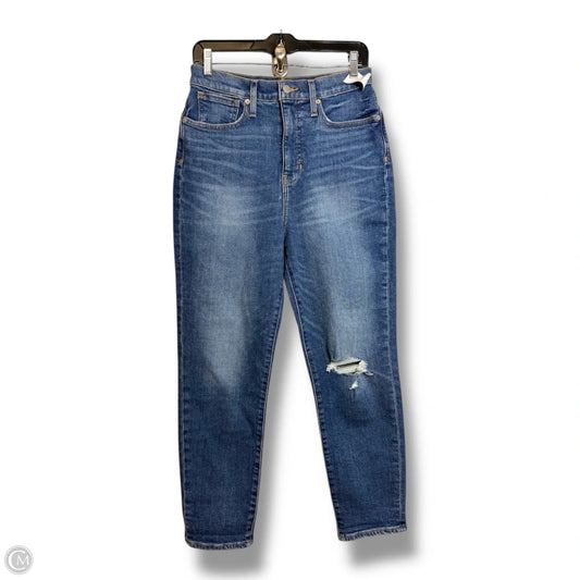 Mom Jeans Straight By Madewell In Blue Denim, Size: 4