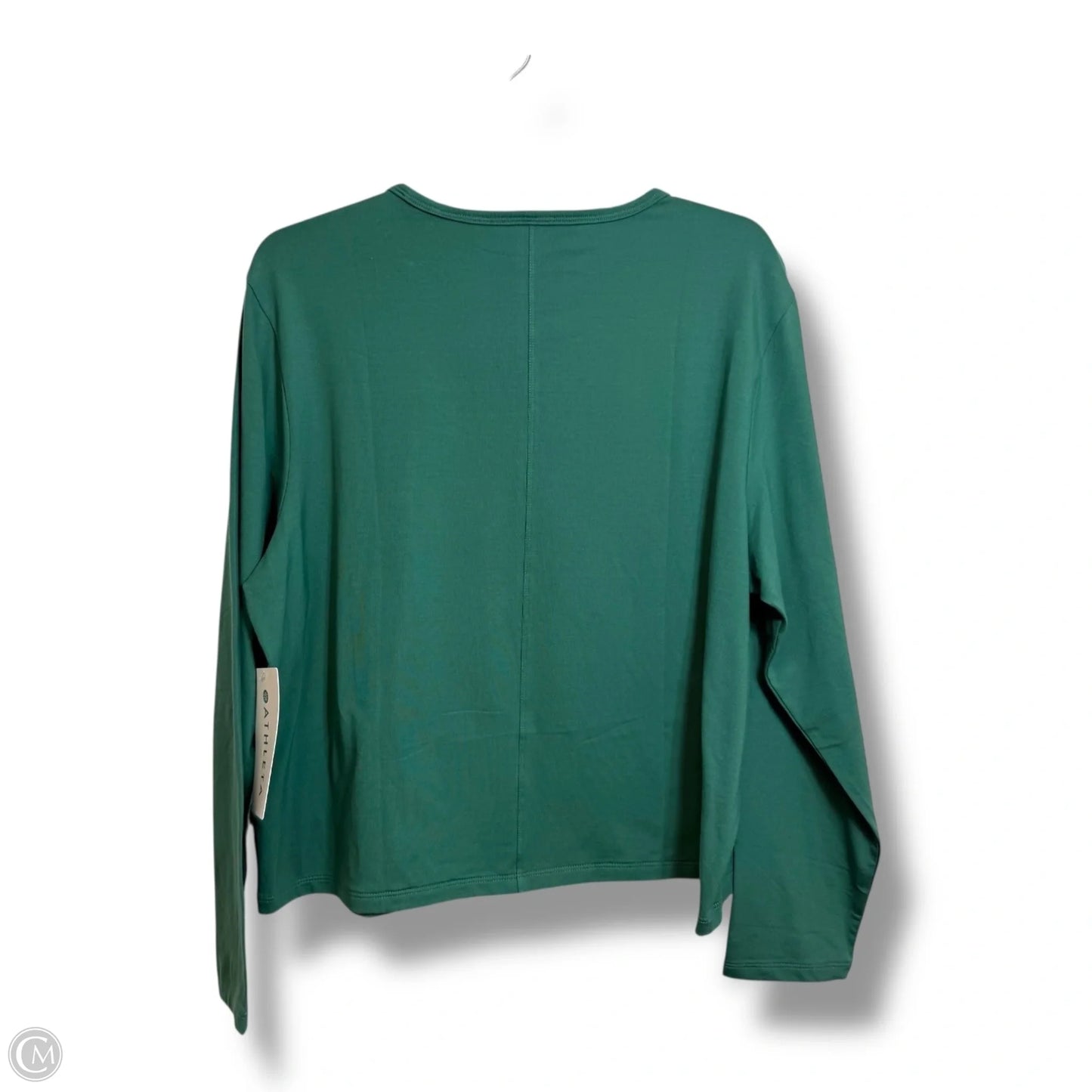 Athletic Top Long Sleeve Crewneck By Athleta In Green, Size: Xl