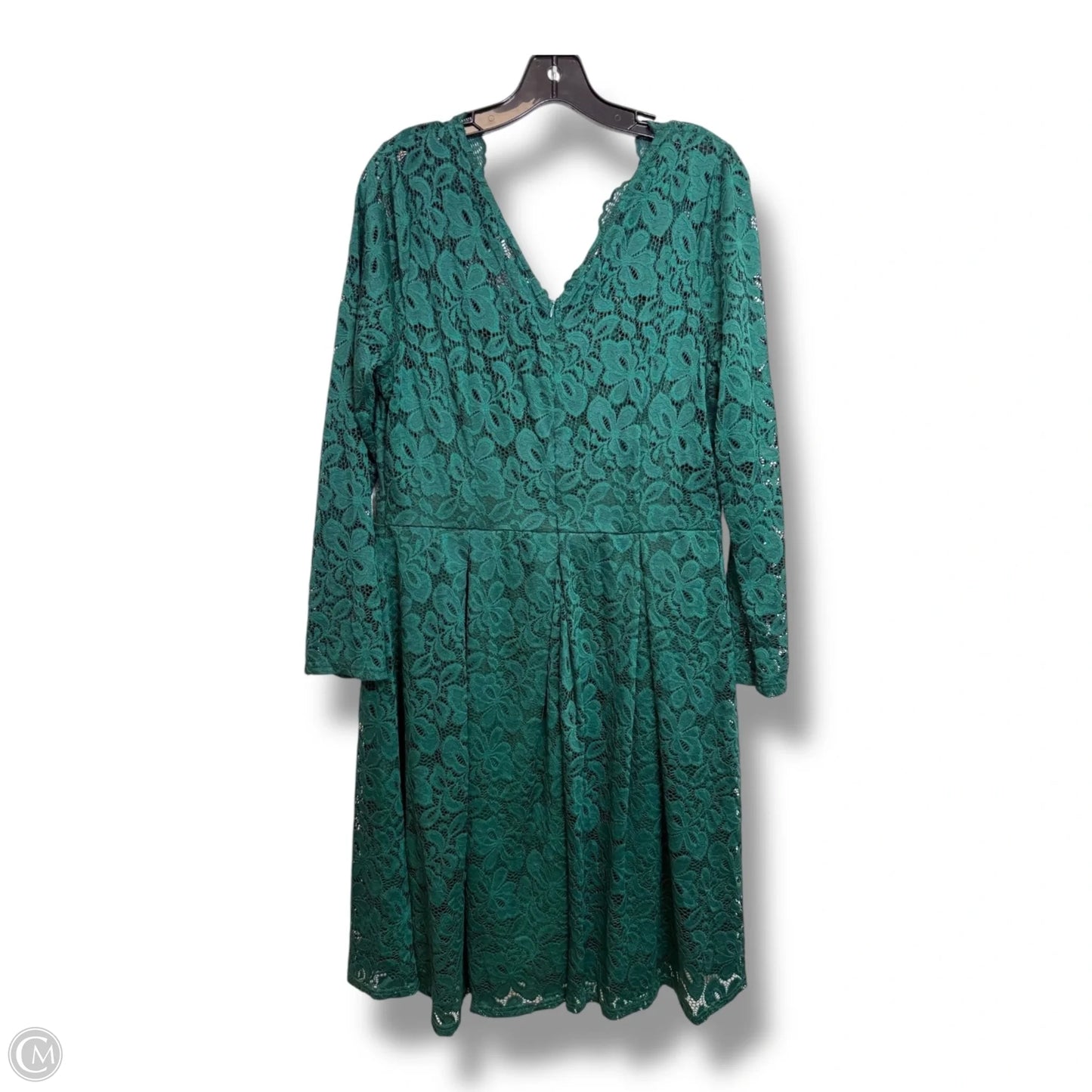 Dress Party Short By Clothes Mentor In Green, Size: 2x