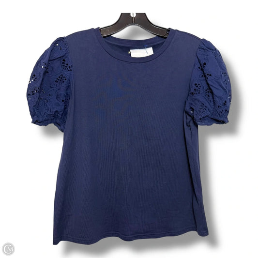 Top Short Sleeve Designer By Kate Spade In Navy, Size: M