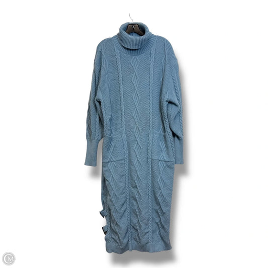 Dress Sweater By Cmf In Blue, Size: 2x