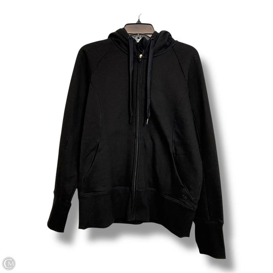 Athletic hoodie Jacket By Gapfit In Black, Size: L