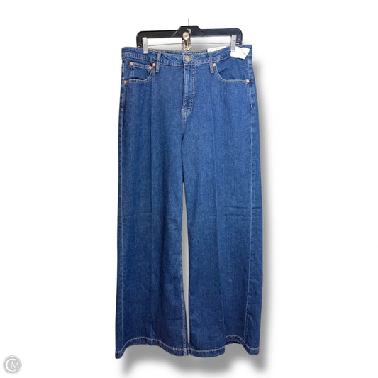 Jeans Wide Leg By Clothes Mentor In Blue Denim, Size: 14
