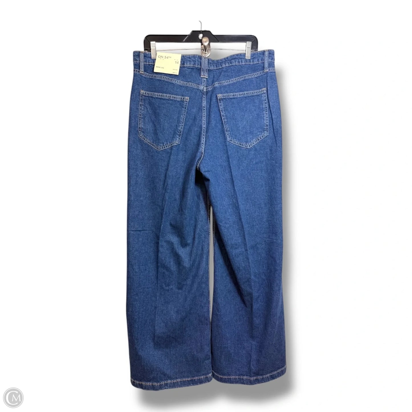 Jeans Wide Leg By Clothes Mentor In Blue Denim, Size: 14