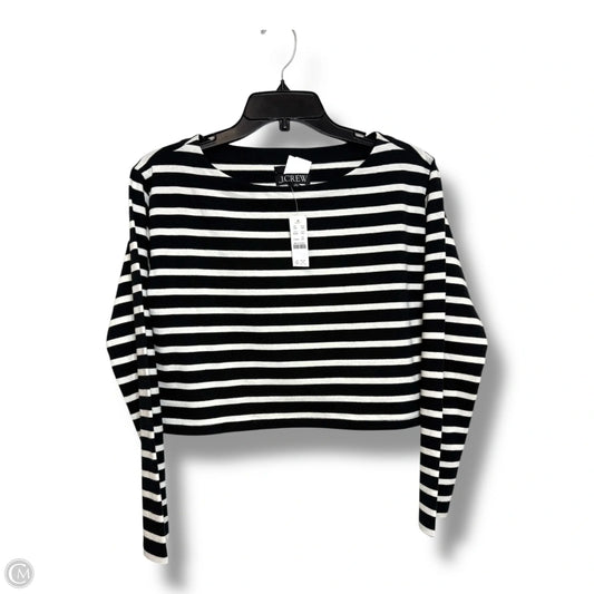 Top Long Sleeve Basic By J. Crew In Striped Pattern, Size: Xxs