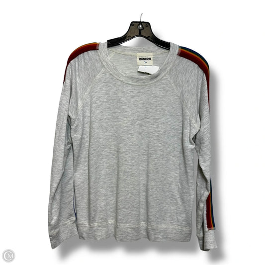 Top Long Sleeve By MONROW In Rainbow Print, Size: Xs