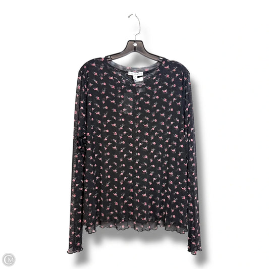 Top Long Sleeve By Clothes Mentor In Floral Print, Size: 3x
