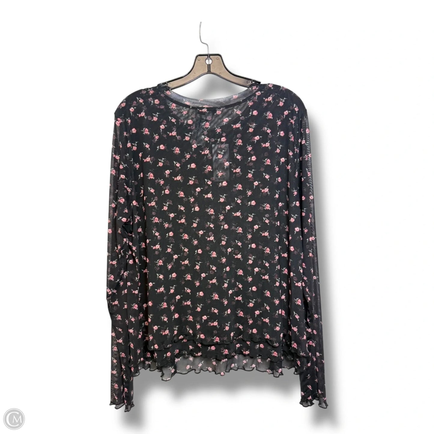 Top Long Sleeve By Clothes Mentor In Floral Print, Size: 3x