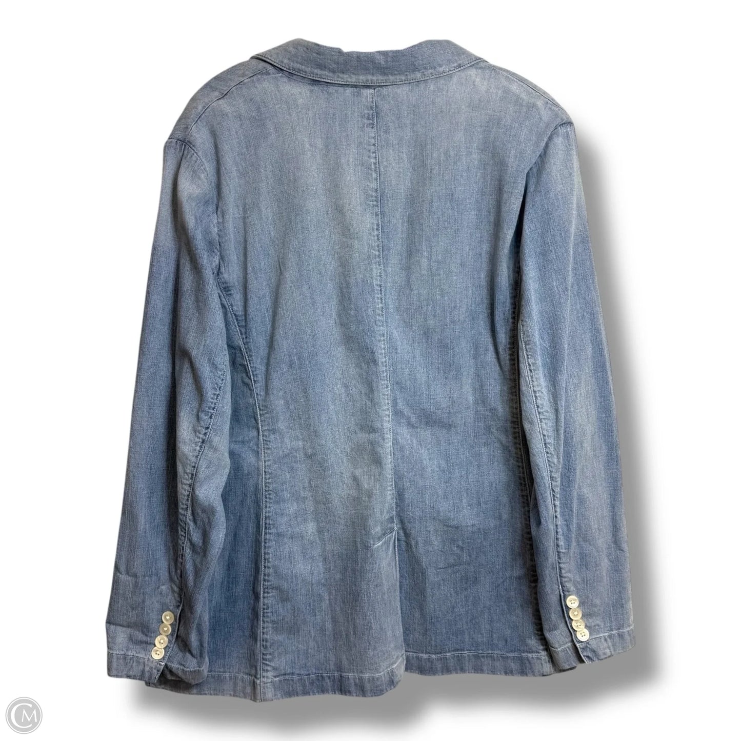 Blazer By Lauren By Ralph Lauren In Blue Denim, Size: 20