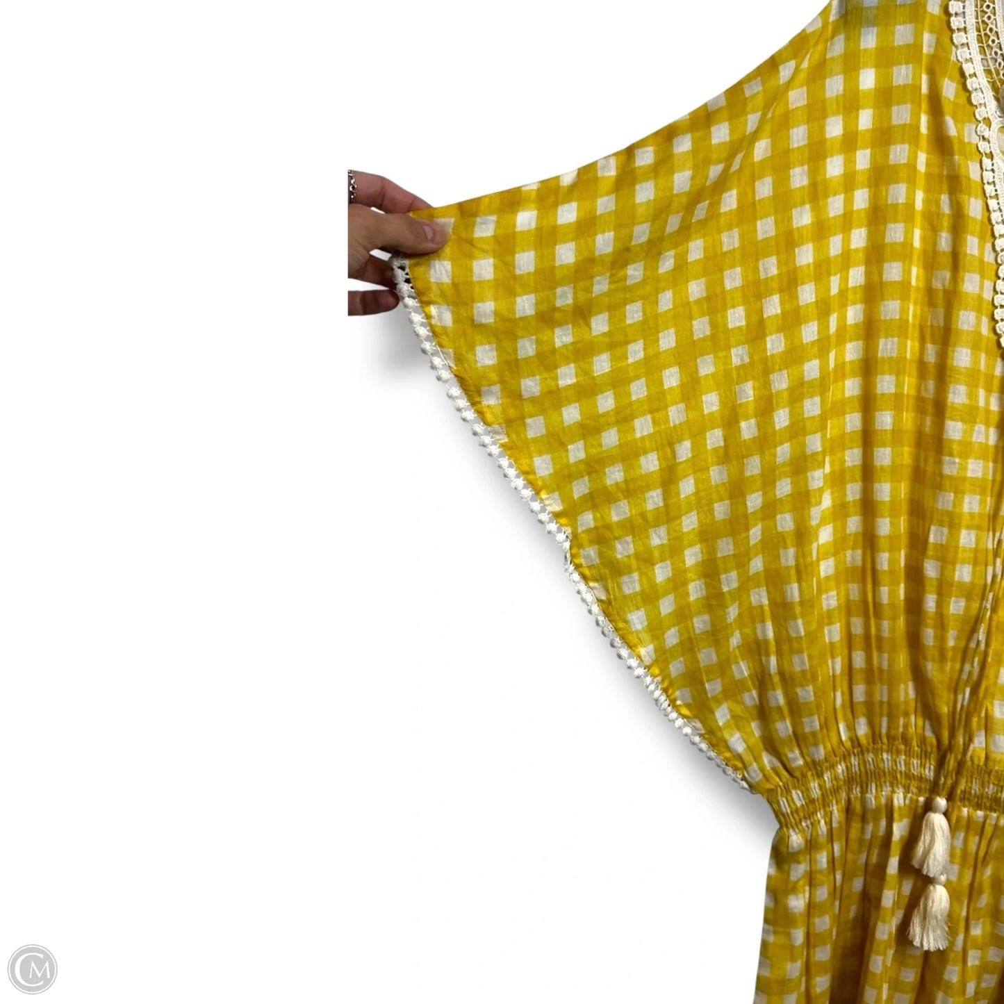 Swimwear Cover-up By Clothes Mentor In Checkered Pattern, Size: Osfm