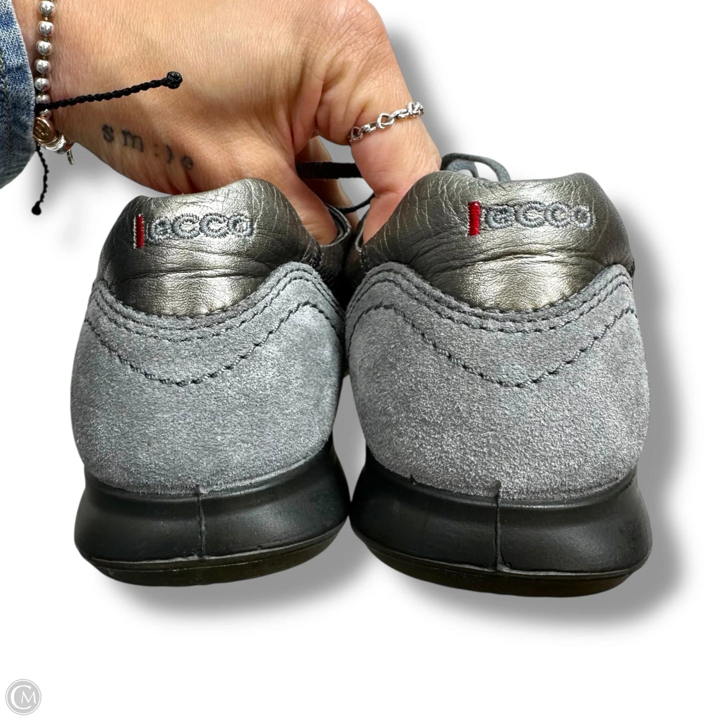 Shoes Sneakers By Ecco In Silver size 41