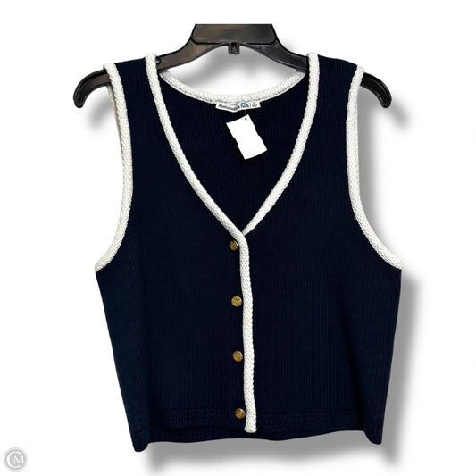 Vest Sweater By Abercrombie And Fitch In Navy, Size: L