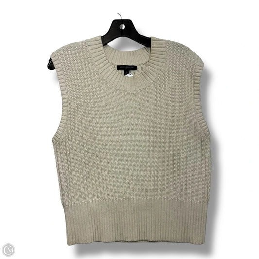 Vest Sweater By Banana Republic In Ivory, Size: M