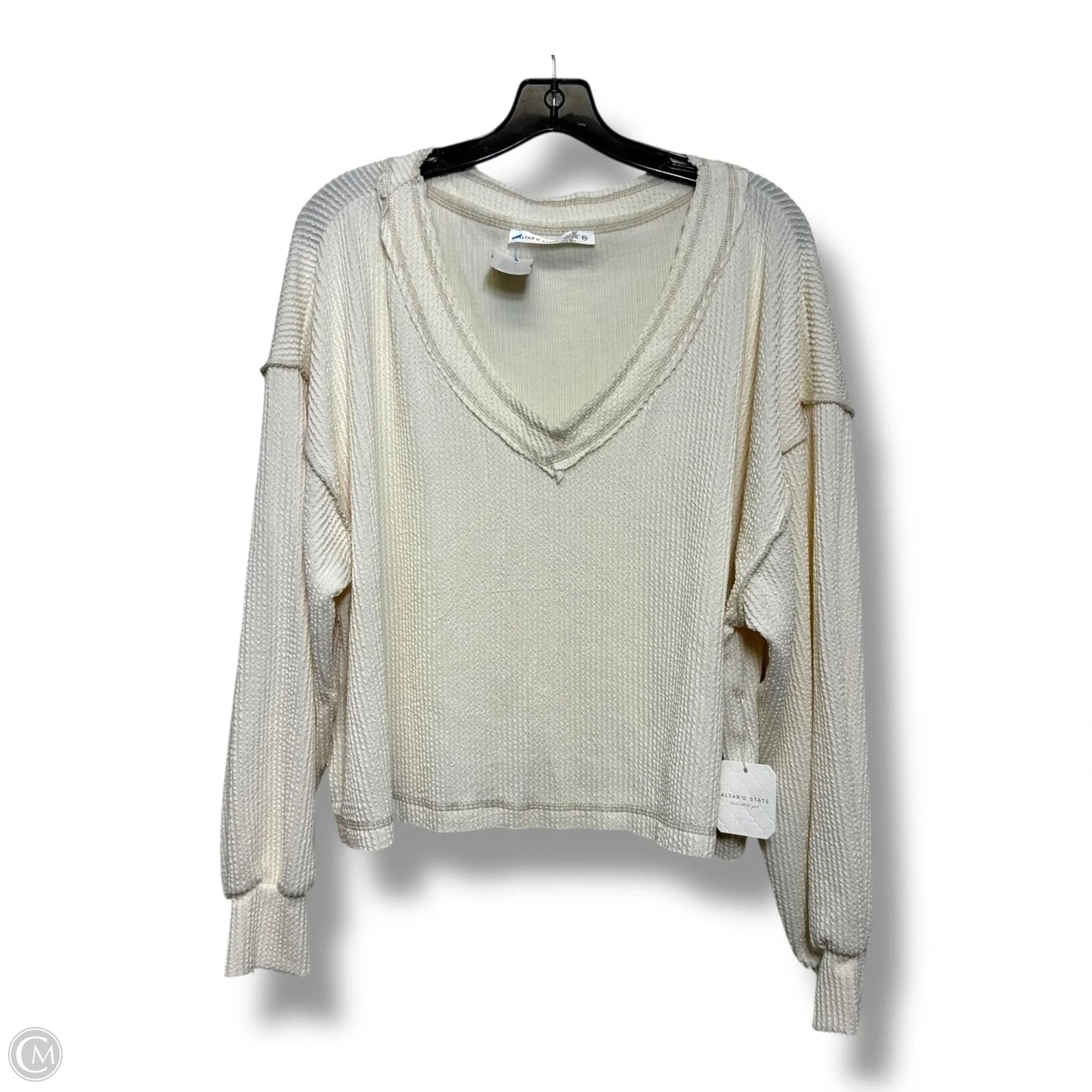 Top Long Sleeve By Altard State In Beige, Size: Xxl