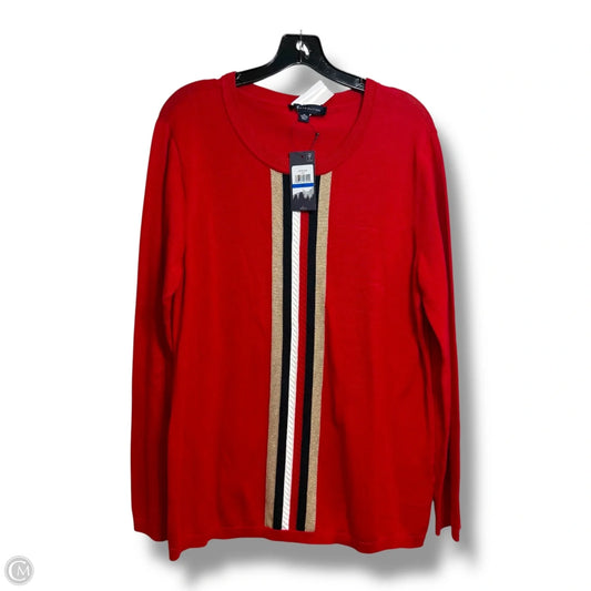 Sweater By Tommy Hilfiger In Red, Size: Xl