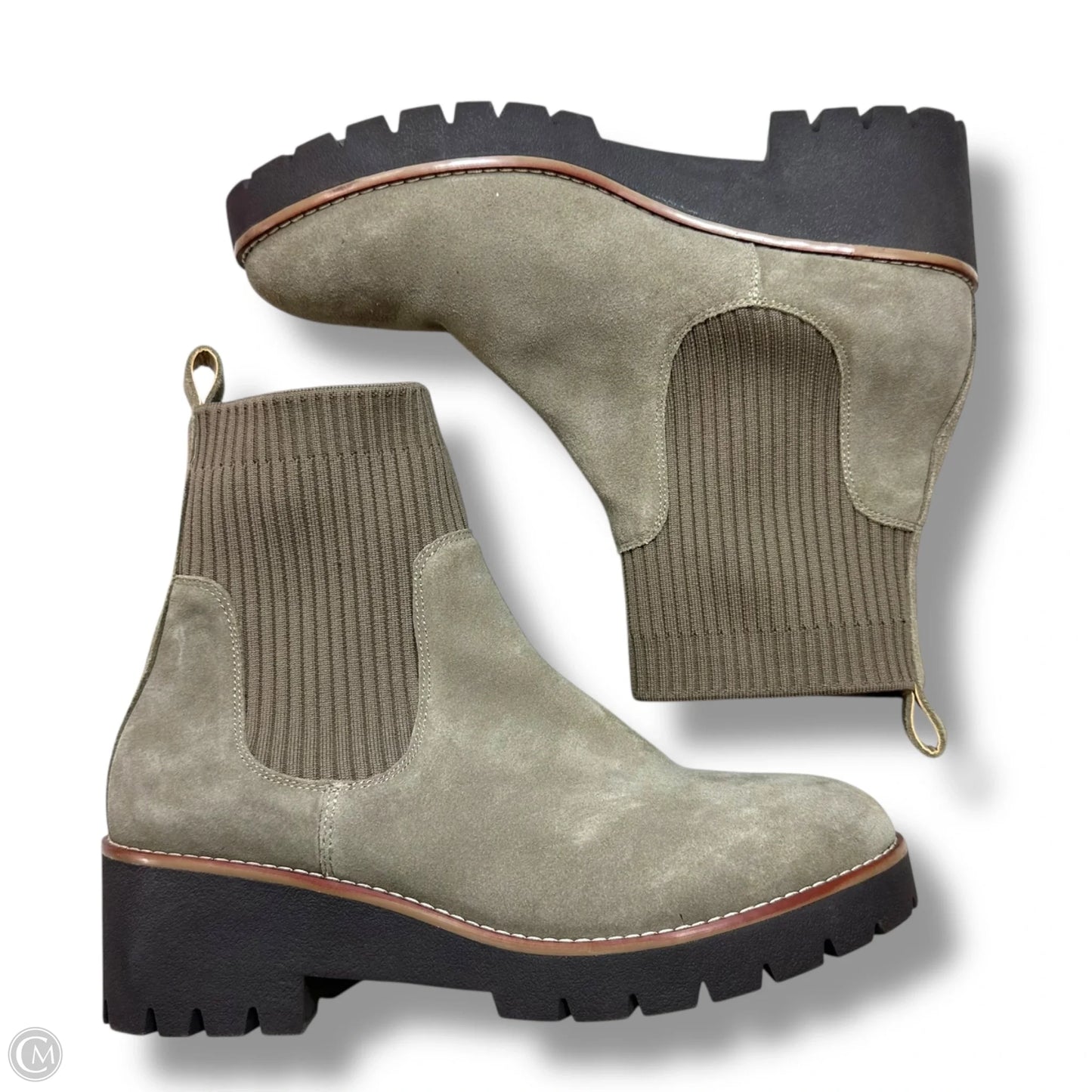 Boots Ankle Heels By Blondo In Taupe, Size: 11