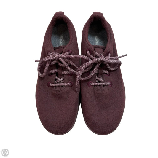 Shoes Sneakers By Allbirds In Maroon, Size: 10