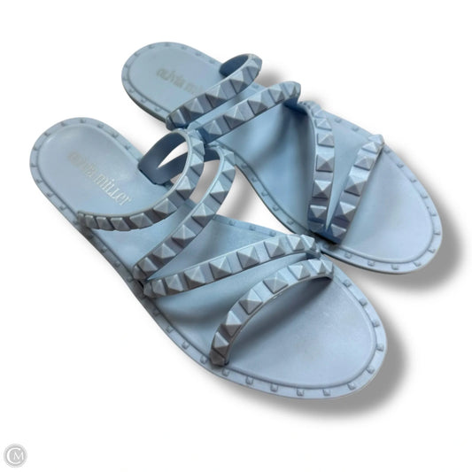 Sandals Flats By Olivia Miller In Blue, Size: 6