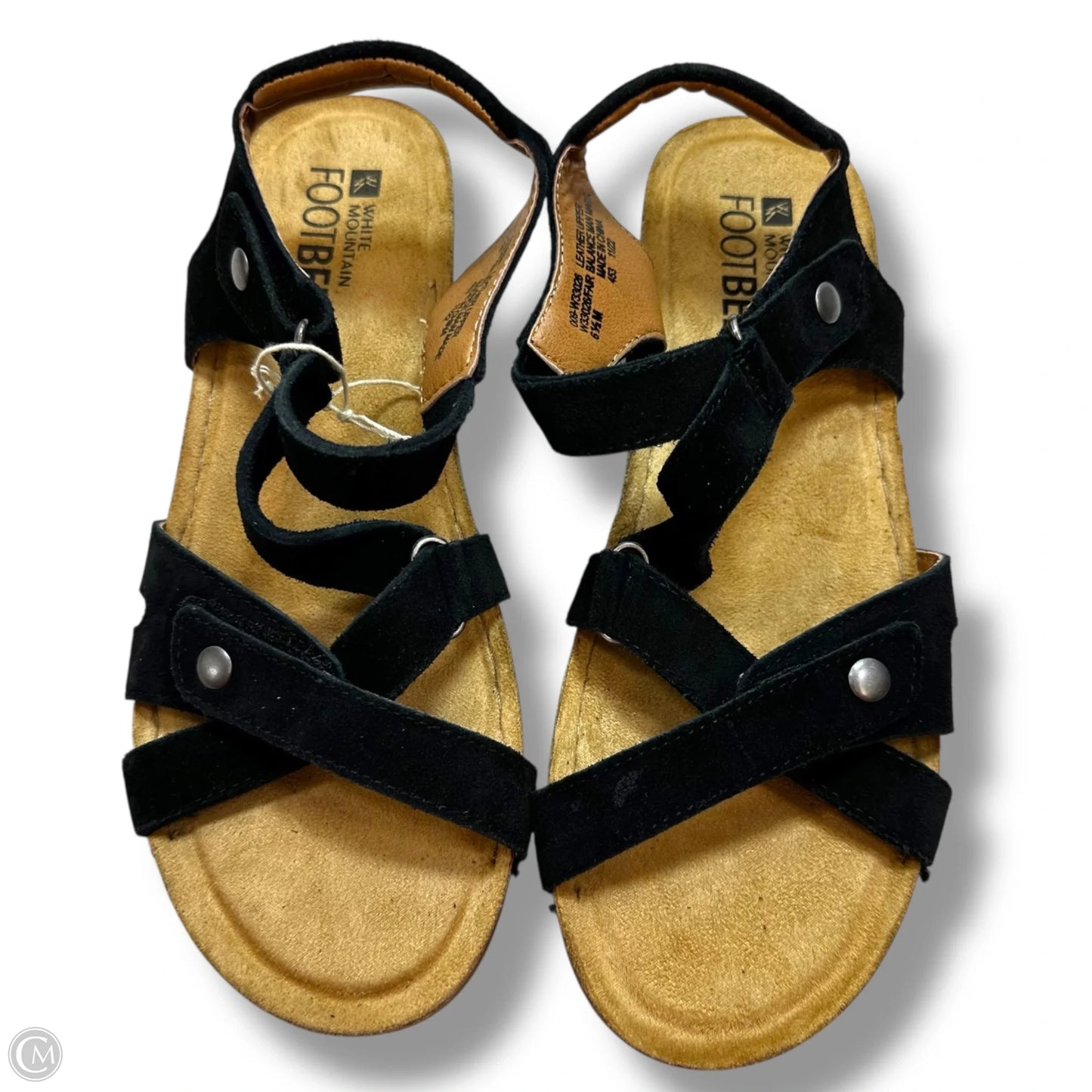 Sandals Flats By White Mountain In Black, Size: 6.5