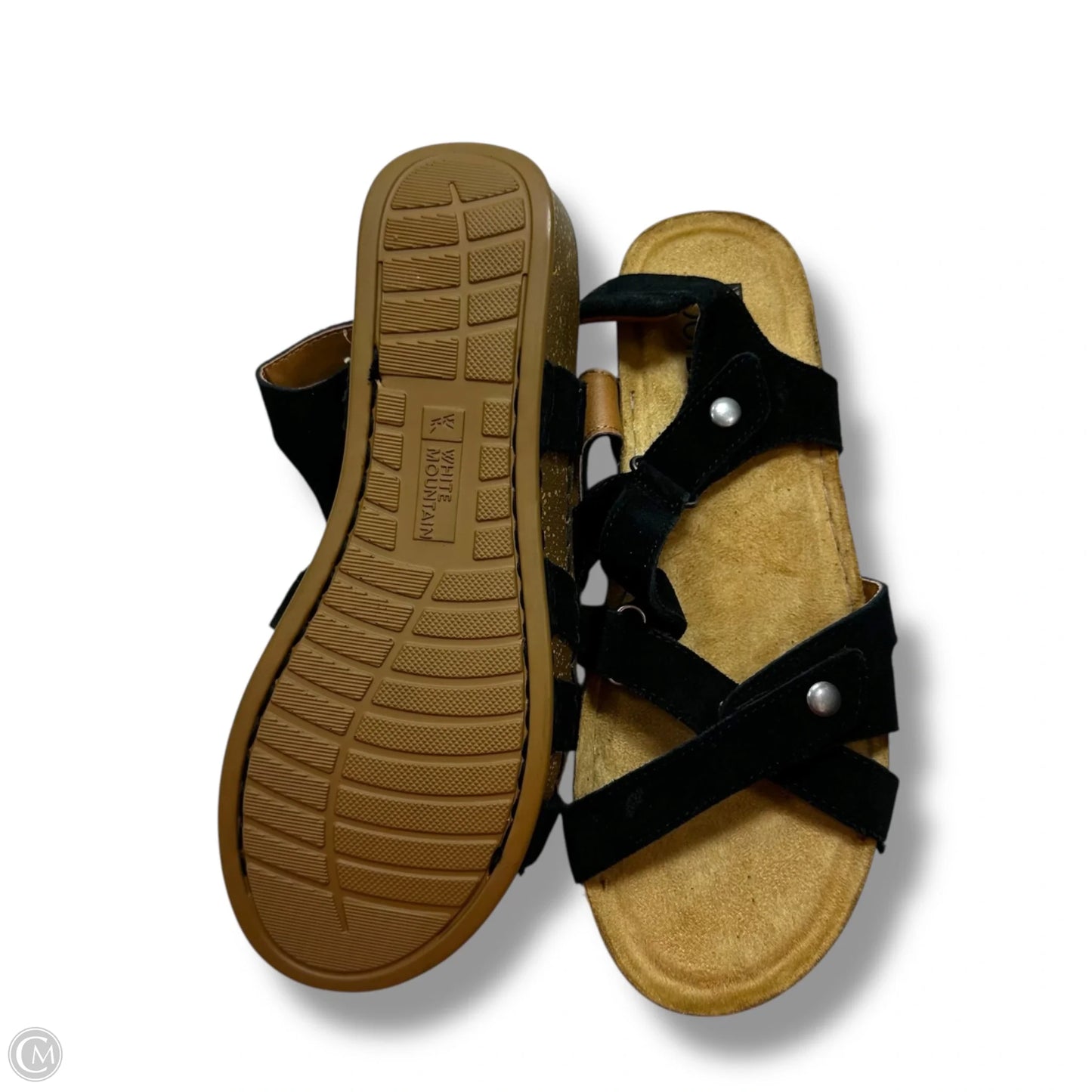 Sandals Flats By White Mountain In Black, Size: 6.5
