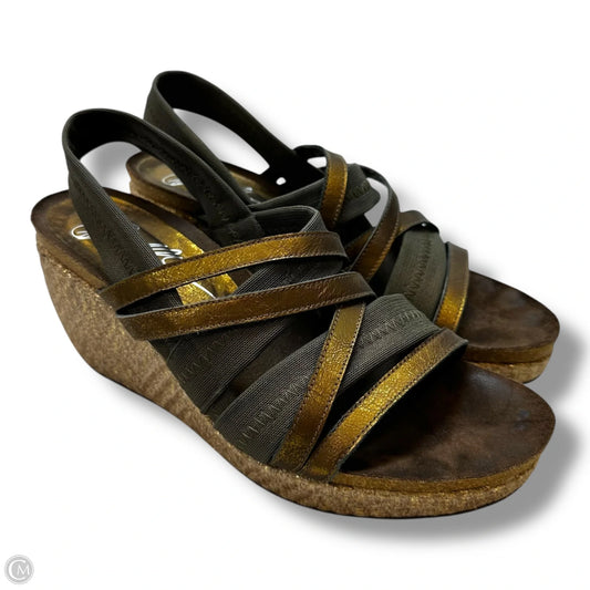 Sandals Heels Block By Donald J Pliner In Bronze, Size: 8