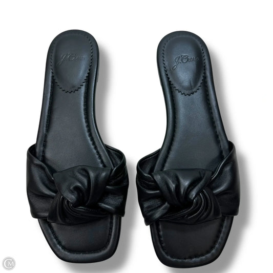Sandals Flats By J. Crew In Black, Size: 8