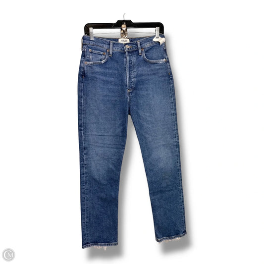 Jeans Skinny By Agolde In Blue Denim, Size: 4