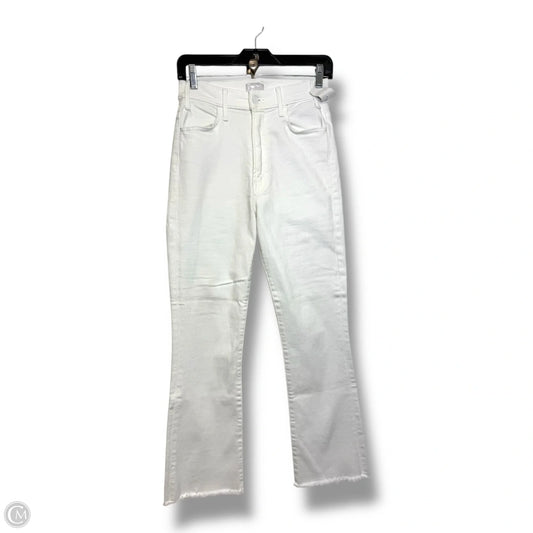 Jeans Straight By Mother In White Denim, Size: 2