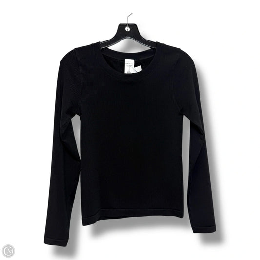 Athletic Top Long Sleeve Crewneck By Athleta In Black, Size: S