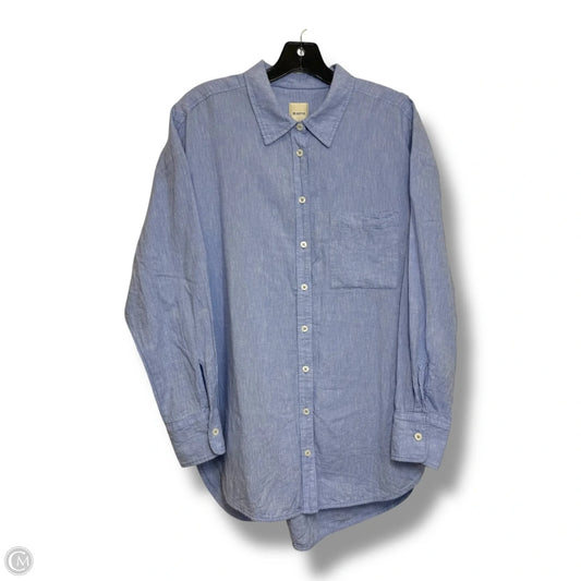 Top Long Sleeve By Maeve In Blue, Size: S
