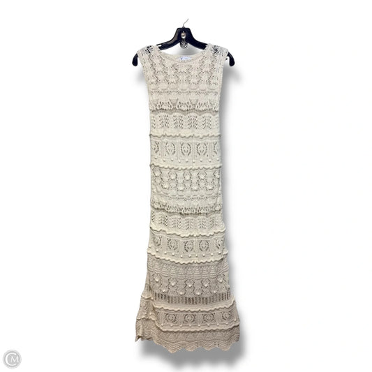 Dress Casual Maxi By Zara In Ivory, Size: S