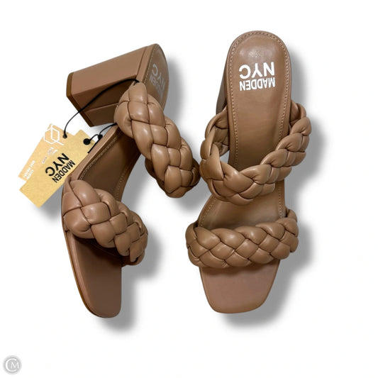 Sandals Heels Block By Madden Nyc In Pink, Size: 10