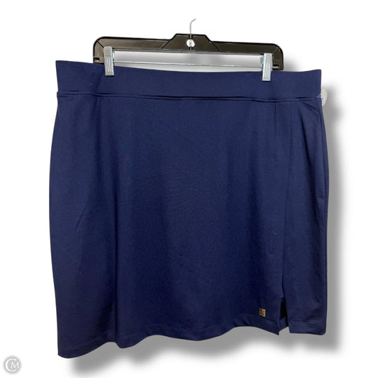 Athletic Skort By Anne Klein In Navy, Size: Xl
