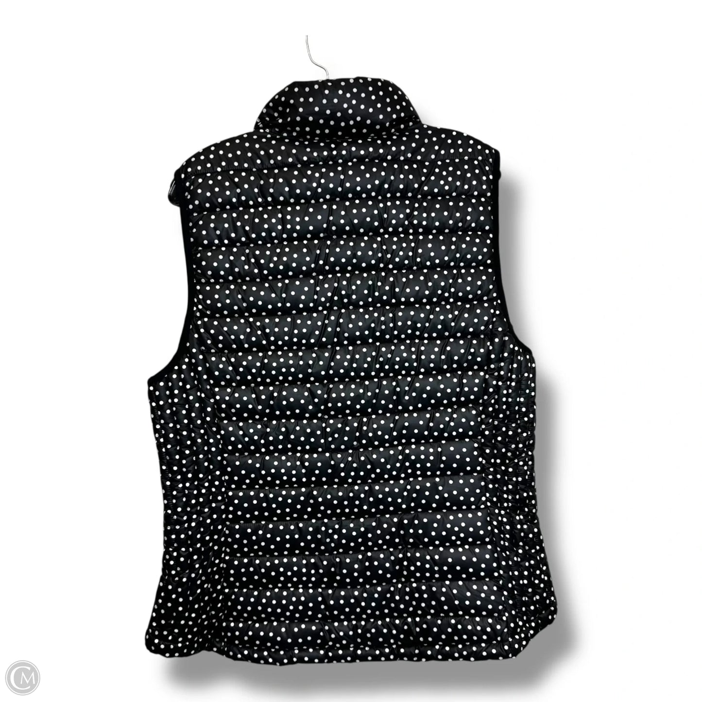 Vest Puffer & Quilted By Tommy Hilfiger In Polkadot Pattern, Size: Xl