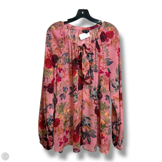 Top Long Sleeve By Torrid In Floral Print, Size: 2x