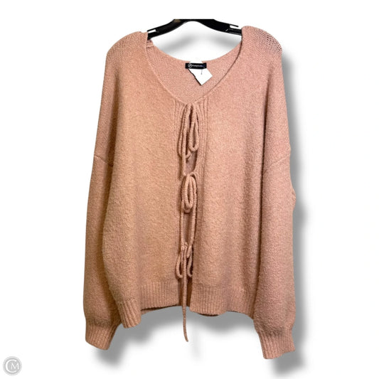 Sweater By Cmf In Pink, Size: L