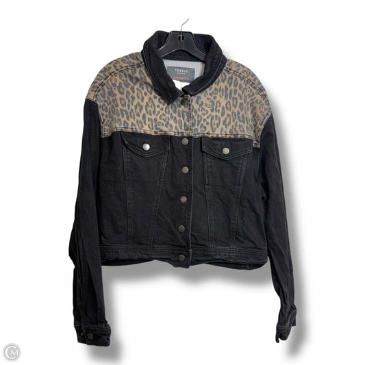 Jacket Denim By Torrid In Animal Print, Size: 2x