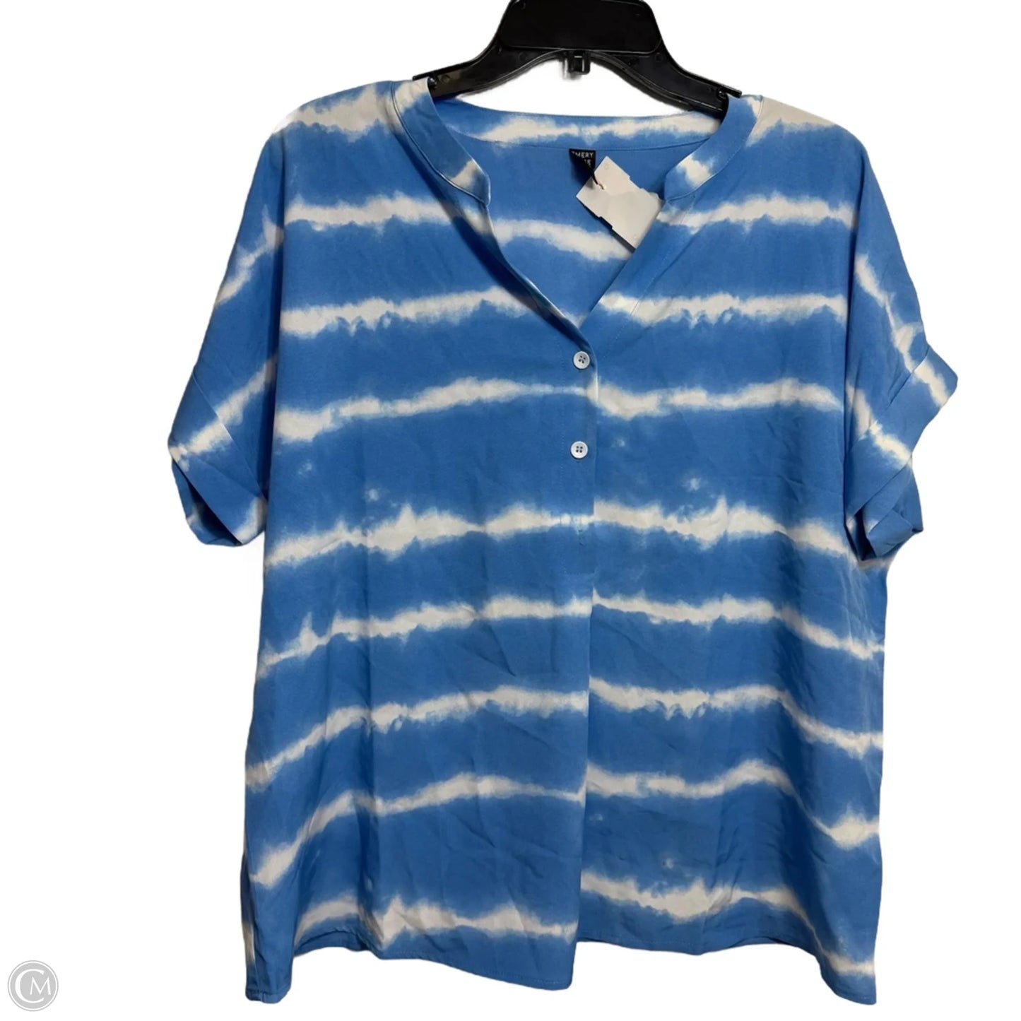 Top Short Sleeve By Cmf In Tie Dye Print, Size: L